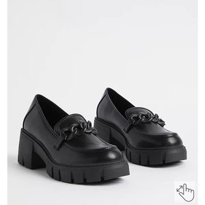 Torrid black chunky loafers